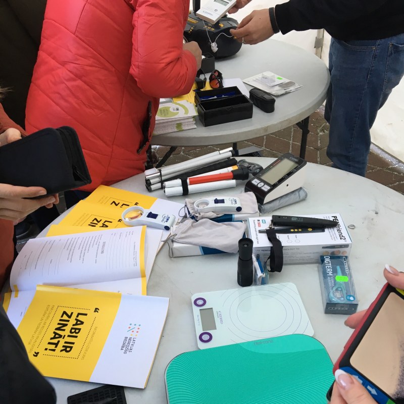 Tiflotehnikas nodaļa viesojas Saldū